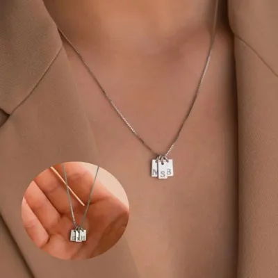 Personalizirana ogrlica INICIALKE VAŠE DRUŽINE 